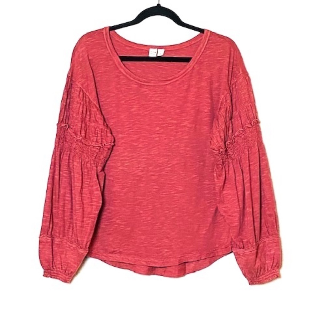 Melrose & Market | Mauve Ruffle Sleeve Top XSP